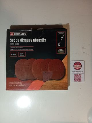 Parkside 30 Discos Abrasivos 225 mm quita gotelé