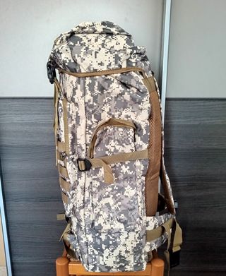 Mochila táctica 80L camuflaje impermeable - NUEVA