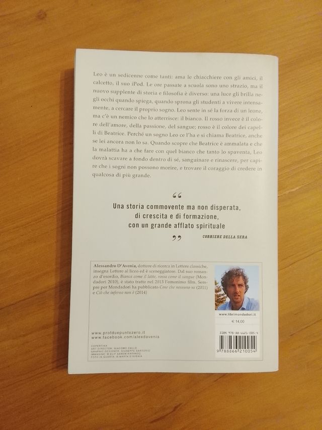 D'Avenia Bianca Come Il Latte Rossa Come Il Sangue
