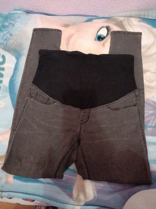 Pantalón premamá gris