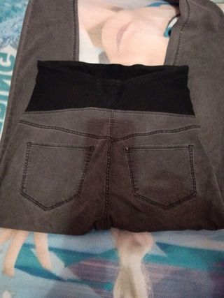 Pantalón premamá gris