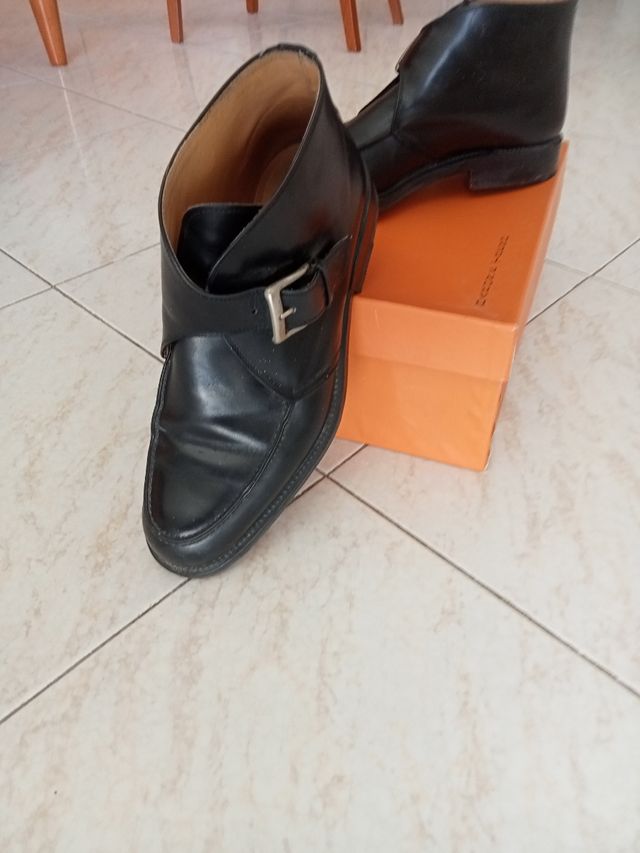 Stivaletto uomo in vitello nero