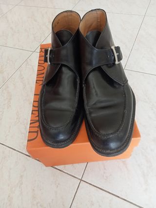 Stivaletto uomo in vitello nero