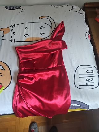 Vestido fiesta rojo talla S