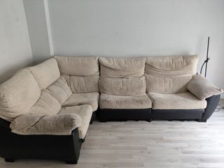 Se regala Sofá modular beige y negro