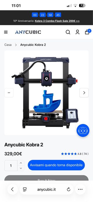 Stampante 3D Anycubic Kobra 2