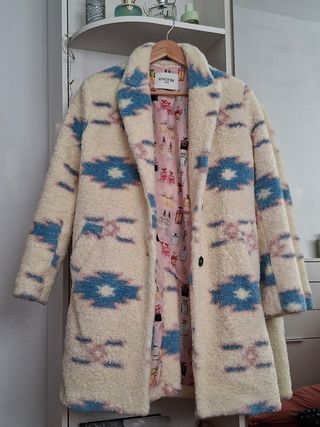 Abrigo SINCERE talla única estampado