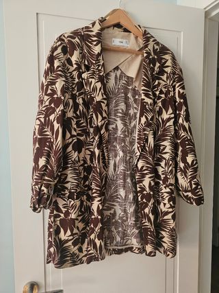 Chaqueta Mango Estampada Mujer Talla M
