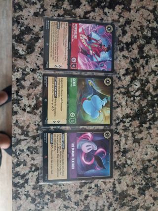 Cartas Disney Lorcana (Powerline, Genie, Magic Fea