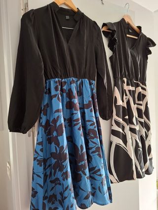 Lote 2 vestidos Shein negro y azul