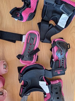 Patines Talla 35/36 Niña + Casco y Protecciones