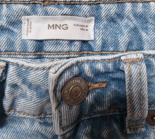 Falda vaquera corta Mango Teens Talla M