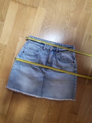 Falda vaquera corta Mango Teens Talla M