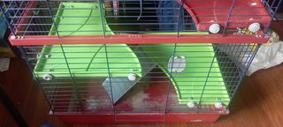 Jaula para cobayas/conejos multi-nivel