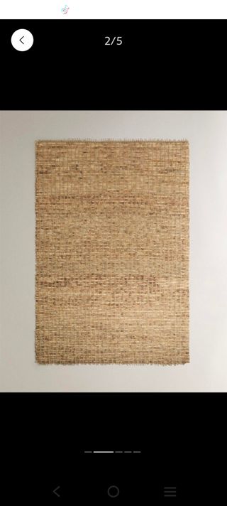 Alfombra Zara Home Fibra Natural
