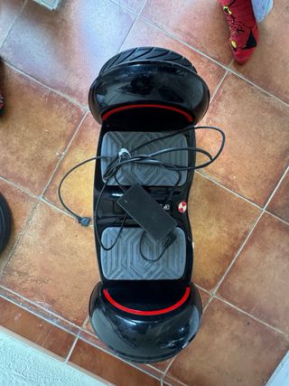 Hoverboard Sec Negro con Luces LED Blancas