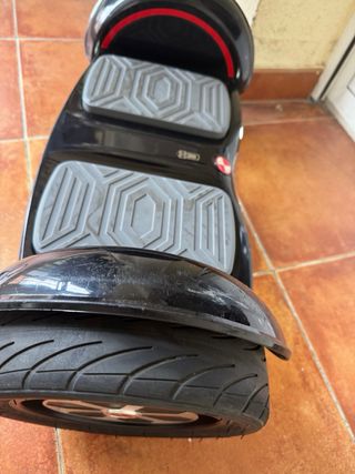 Hoverboard Sec Negro con Luces LED Blancas