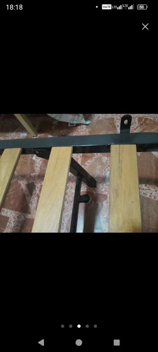 Somier Cama Nido Metálico y Madera