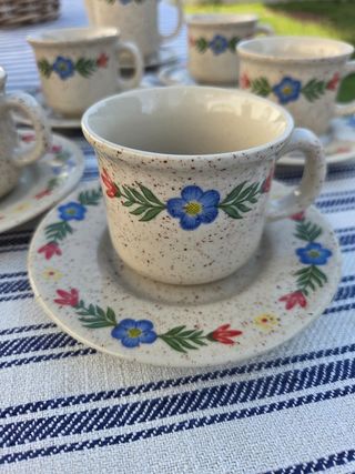 Juego de café y vajilla 6 servicios