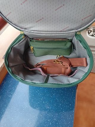 Neceser Samsonite verde y marrón sin estrenar