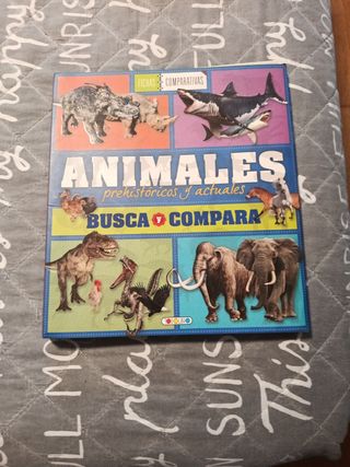 Animales prehistóricos y actuales fichas compar...