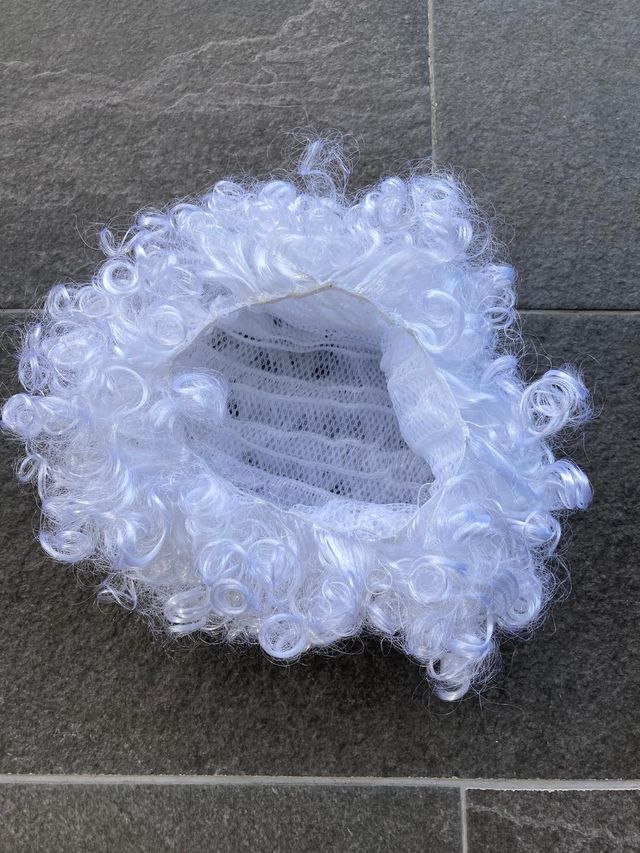 Peluca Blanca Disfraz