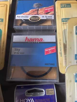 Lote de filtros Hama para cámara