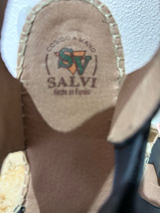 Sandalias Azul Marino Suela Esparto