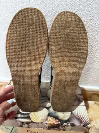 Sandalias Azul Marino Suela Esparto