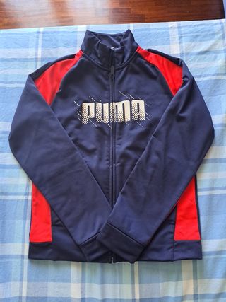 Tuta sportiva Puma bambino blu/rossa