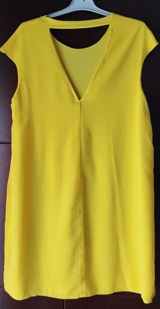 Vestido midi amarillo