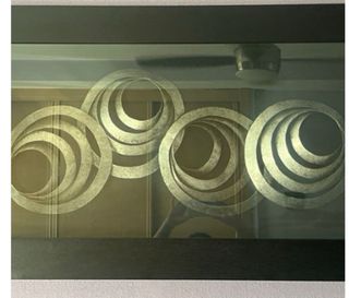 Cuadro Decorativo Círculos plateados