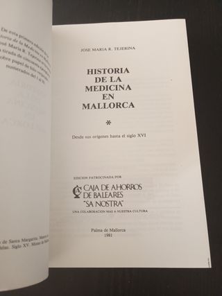 Historia de la medicina en mallorca