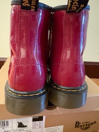Botas Dr. Martens rojas charol - 1460 J