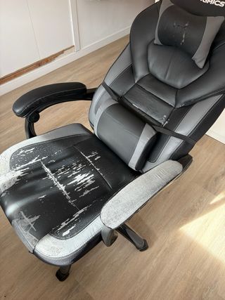 Silla Gaming Songmics Negra y Gris