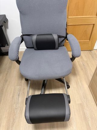 Silla Gaming Songmics Negra y Gris