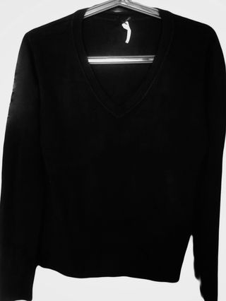 Jersey de punto mujer negro