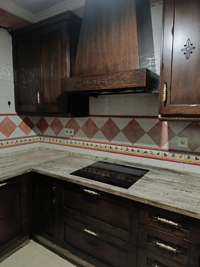 Muebles de cocina madera y piedra