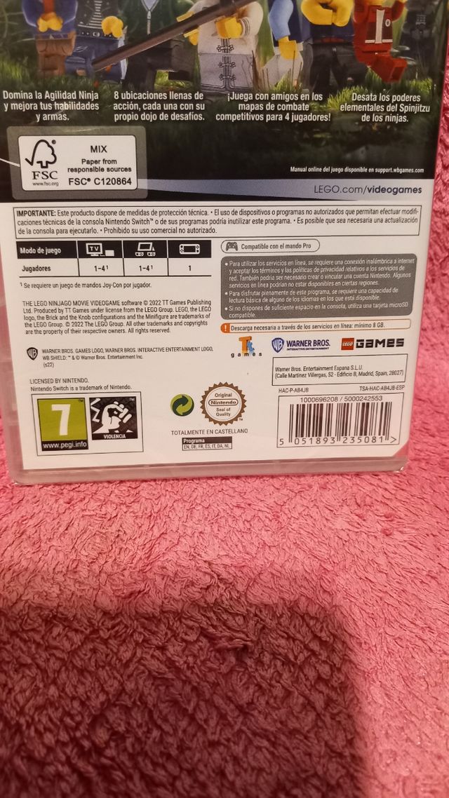 Videojuego Lego Ninjago La Película Switch