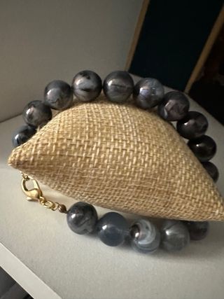 Bracciale in resina grigio multicolore