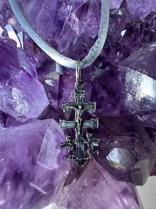 Colgante de plata 925 Cruz de Caravaca