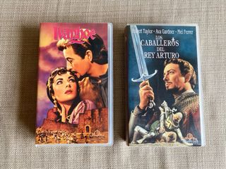 2 Películas VHS: Ivanhoe y Rey Arturo