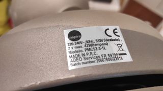 Ventilador Techo 120cm 3 Aspas + mando + lampara