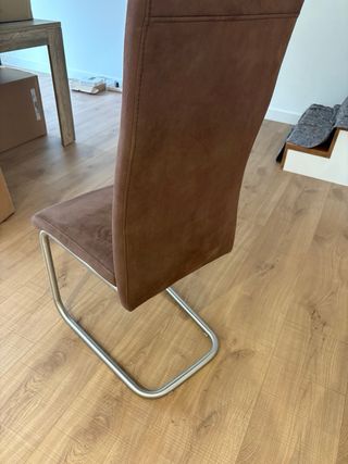 Sillas terciopelo marrón (4 unidades)