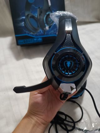 Auriculares Gaming GM-1 Negro/Azul