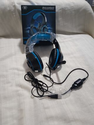 Auriculares Gaming GM-1 Negro/Azul