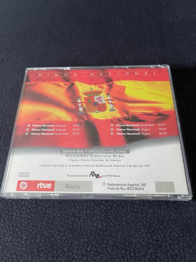 1997 CD Himno Nacional España + Partitura Himno
