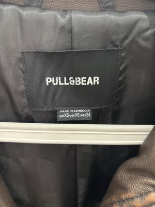 Chaqueta mujer Pull & Bear Marrón Talla XS