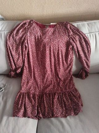 Vestido floral otoño manga larga