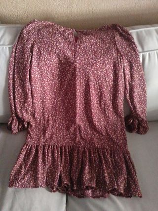Vestido floral otoño manga larga